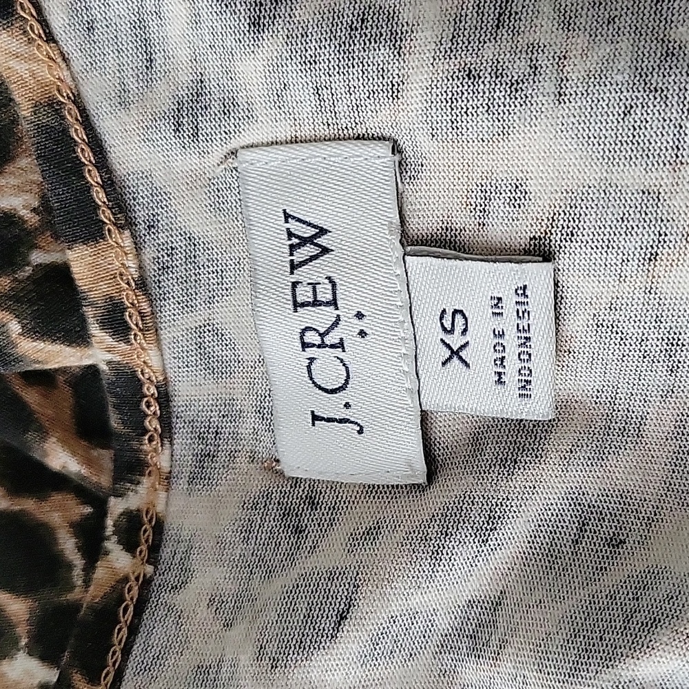 J. Crew Factory women's leopard print sleeveless maxi dress sz xs - Picture 3 of 5